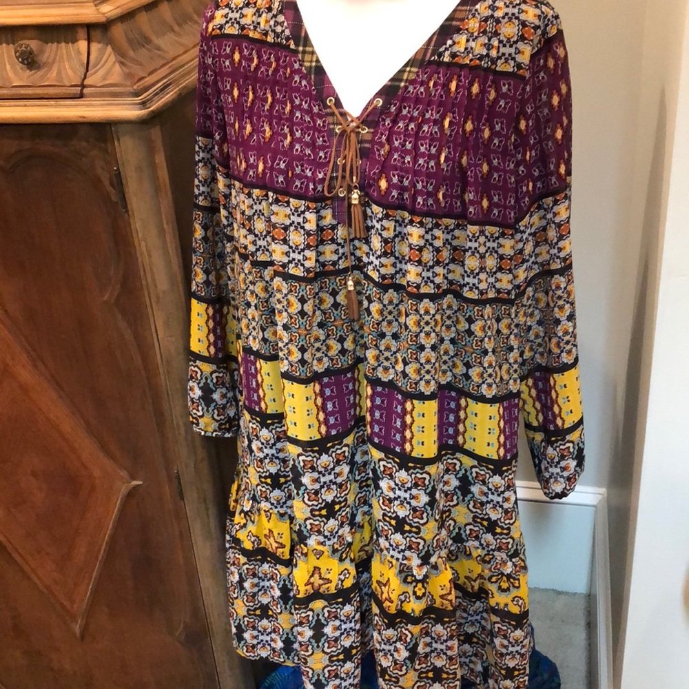 Boho print dress